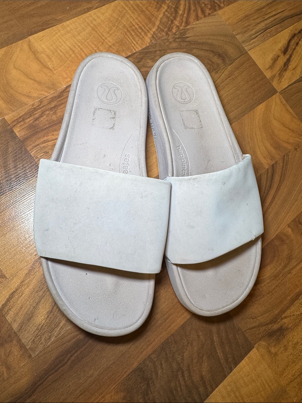 lululemon athletica pink Slide Sandals with Wide Strap